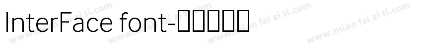 InterFace font字体转换